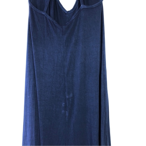 American Twist Knitted Jersey Halter Colorblock Maxi Tank Top Halter Dress S - Picture 4 of 8